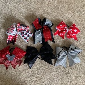 6 Disney Cheer Bows